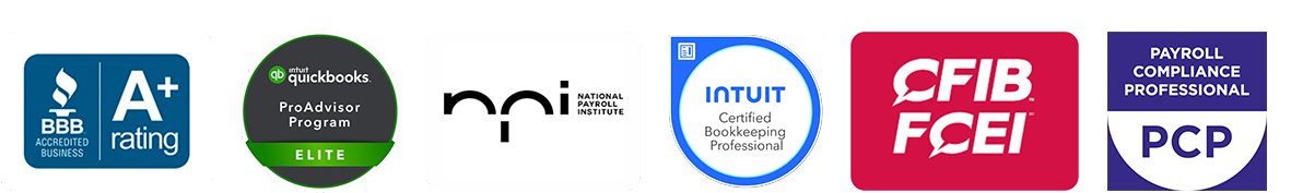 Trusted by industry leaders: M7 Group Canada holds key certifications and memberships, including BBB A+ rating, QuickBooks ProAdvisor Elite, and National Payroll Institute accreditation.